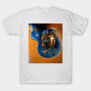 Alien bathyscaphe in deep space, AI art T-Shirt